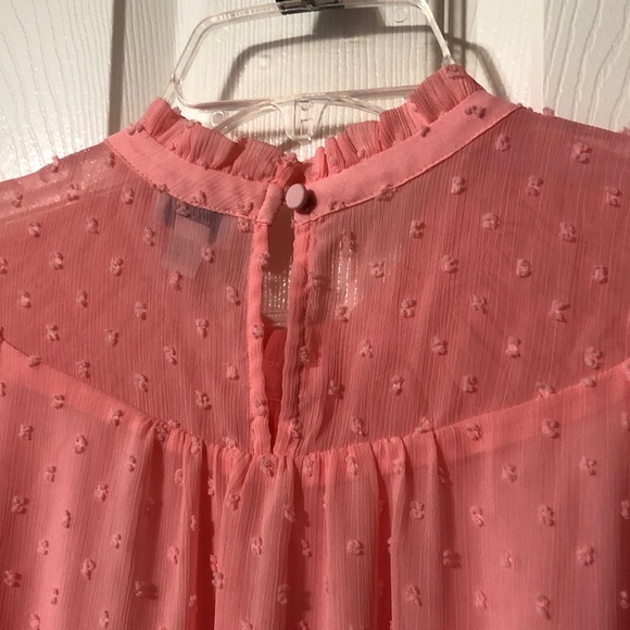 J. Crew Pink Textured Blouse Size Small Long Sleeves Fully Lined - Picture 7 of 7